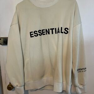Essentials yellow Crewneck Sweater for Men
